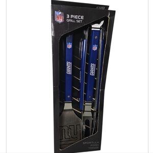 New York Giants NFL 3 Piece BBQ Grill Tool Set NEW